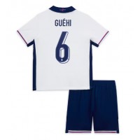 Camiseta Inglaterra Marc Guehi #6 Primera Equipación Replica Eurocopa 2024 para niños mangas cortas (+ Pantalones cortos)